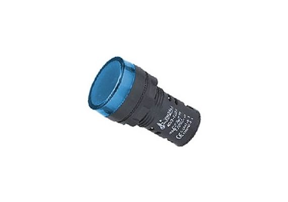 Indicator Lamp W/LED-22mm-110VAC-Pure Blue