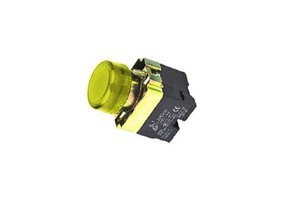 indicator lamp W/BA9s Base Fitting-22mm-Neon-Yellow