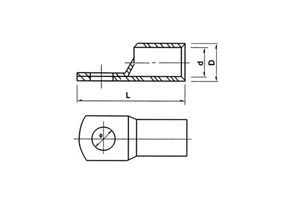 RING NAKED TERMINAL 120mm Φ16