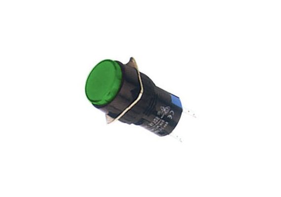 Indicator W/LED-16mm-220VAC-Green