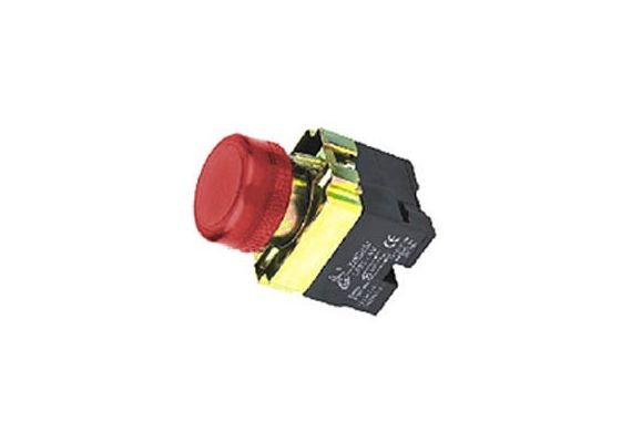 indicator lamp W/BA9s Base Fitting-22mm-Neon-Red