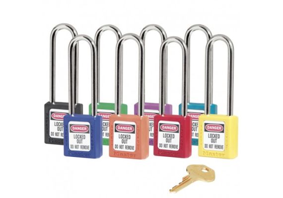 SAFETY THERMOPLASTIC PADLOCKS ML410LT LONG