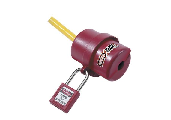 ROTATING ELECTRICAL PLUG LOCKOUT