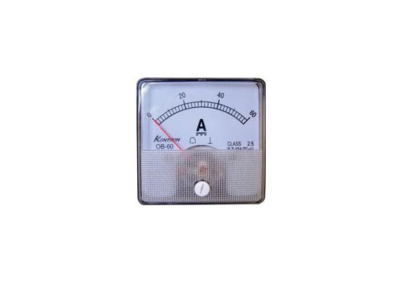 ANALOGUE AMPEROMETER FOR PANEL 60X60 WITH SHUNT USE 0-30ADC