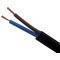 FLEXIBLE INSTALLATION CABLE H03VVH2F 2X0.50mm² BLACK