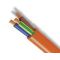 SILICONE CABLE 3X0.50mm² FIRE RESISTANT RED COPPER WHITE 100m