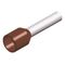 PIPE BARE TERMINAL BROWN ROHS 10mm